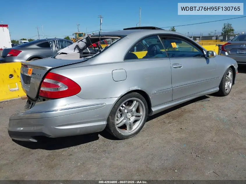 2005 Mercedes-Benz Clk 55 Amg VIN: WDBTJ76H95F130765 Lot: 42934800