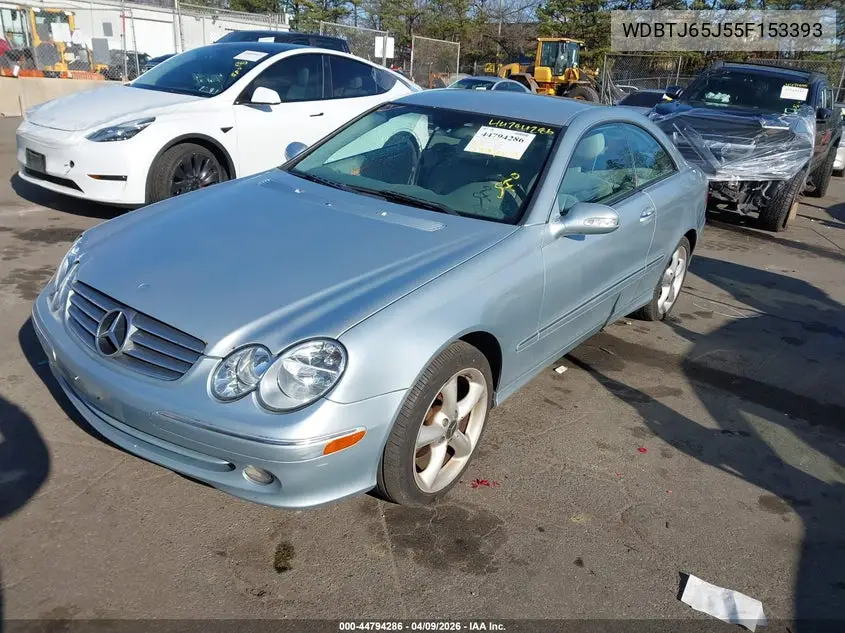 2005 Mercedes-Benz Clk 320 VIN: WDBTJ65J55F153393 Lot: 44794286