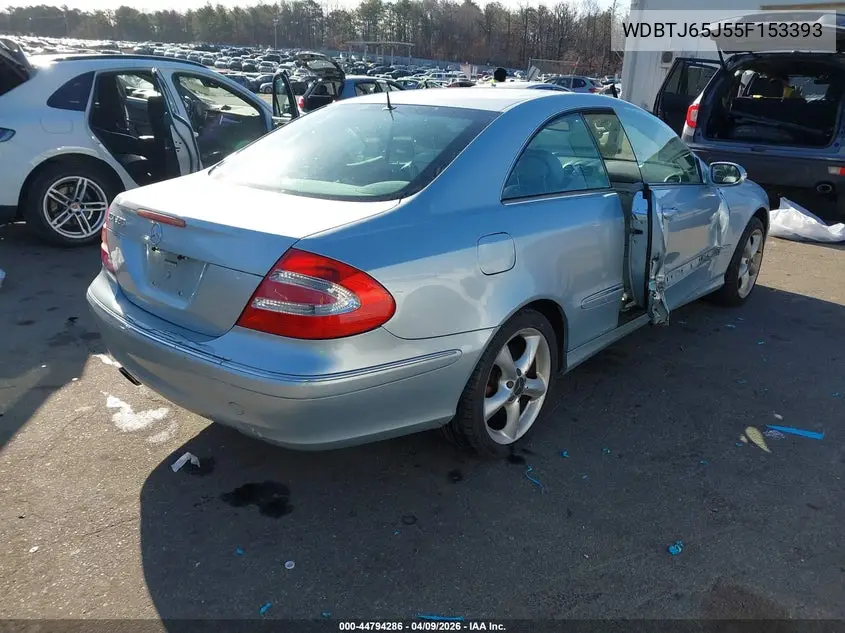 2005 Mercedes-Benz Clk 320 VIN: WDBTJ65J55F153393 Lot: 44794286