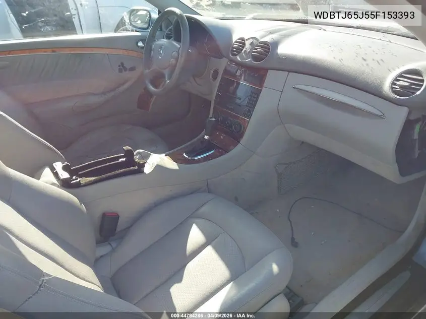 2005 Mercedes-Benz Clk 320 VIN: WDBTJ65J55F153393 Lot: 44794286