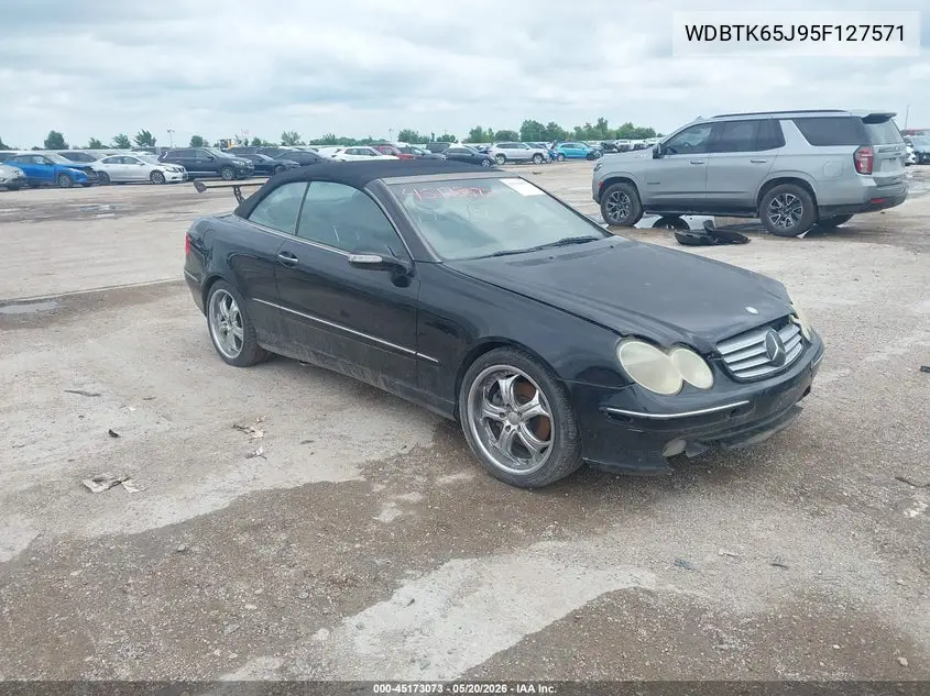 2005 Mercedes-Benz Clk 320 VIN: WDBTK65J95F127571 Lot: 45173073