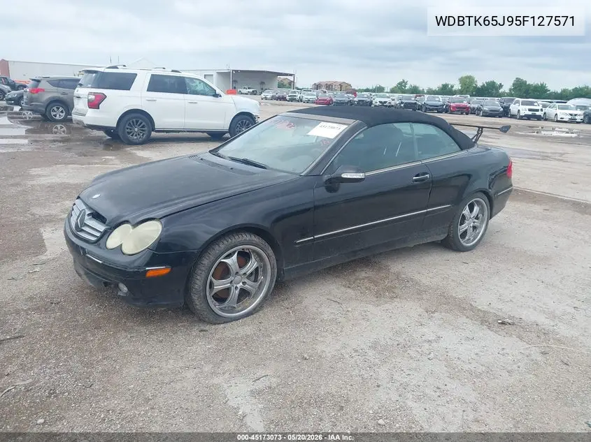 2005 Mercedes-Benz Clk 320 VIN: WDBTK65J95F127571 Lot: 45173073
