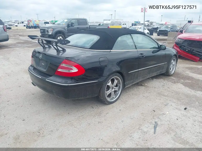2005 Mercedes-Benz Clk 320 VIN: WDBTK65J95F127571 Lot: 45173073