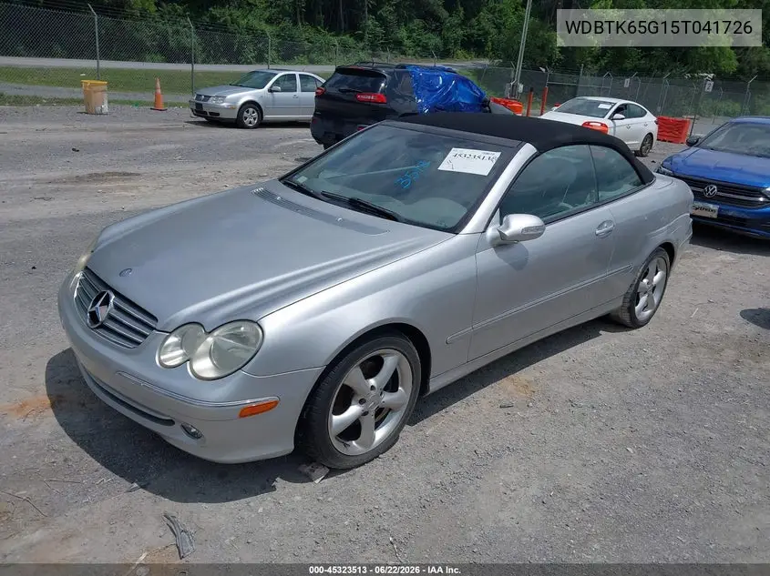 2005 Mercedes-Benz Clk 320 VIN: WDBTK65G15T041726 Lot: 45323513
