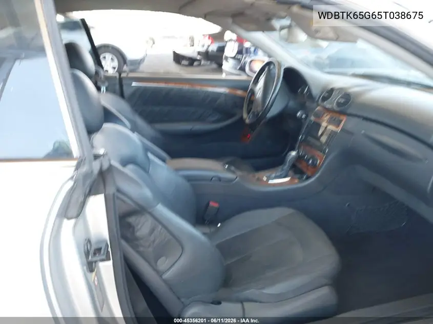 2005 Mercedes-Benz Clk 320 VIN: WDBTK65G65T038675 Lot: 45356201