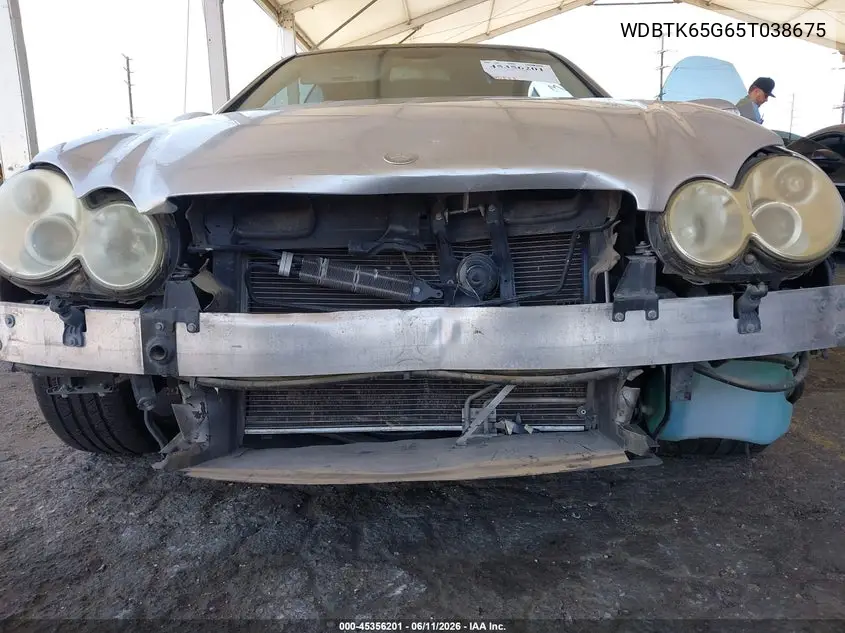 2005 Mercedes-Benz Clk 320 VIN: WDBTK65G65T038675 Lot: 45356201