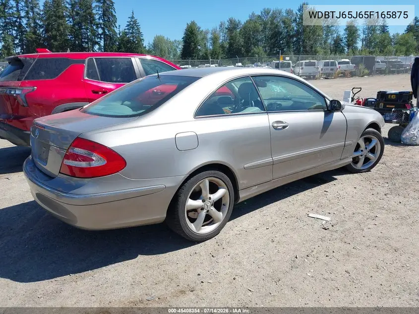 2005 Mercedes-Benz Clk 320 VIN: WDBTJ65J65F165875 Lot: 45408354