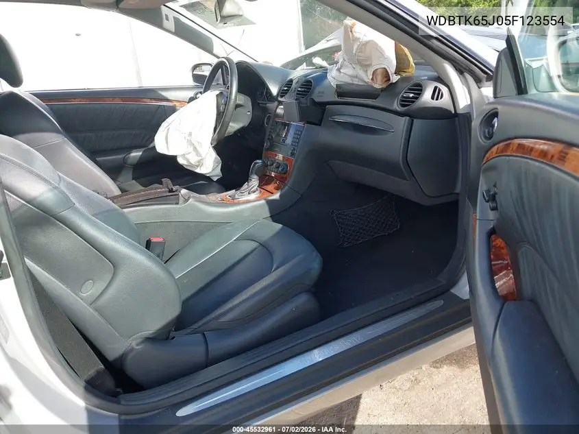 2005 Mercedes-Benz Clk 320 VIN: WDBTK65J05F123554 Lot: 45532961