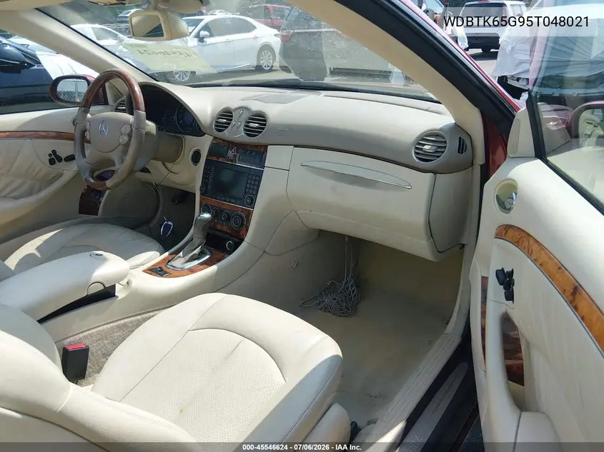 2005 Mercedes-Benz Clk 320 VIN: WDBTK65G95T048021 Lot: 45546624