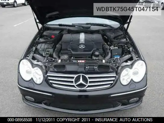 2005 Mercedes-Benz Clk500 VIN: WDBTK75G45T047154 Lot: 8958508