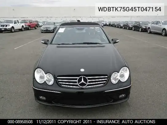 2005 Mercedes-Benz Clk500 VIN: WDBTK75G45T047154 Lot: 8958508