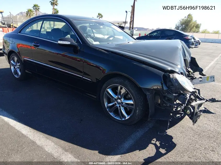 2006 Mercedes-Benz Clk 350 VIN: WDBTJ56H96F198621 Lot: 44786460