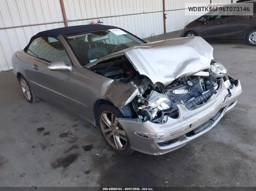 2006 Mercedes-Benz Clk 350 VIN: WDBTK56F96T073146 Lot: 45068102