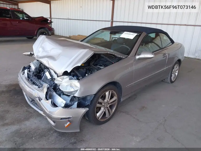 2006 Mercedes-Benz Clk 350 VIN: WDBTK56F96T073146 Lot: 45068102