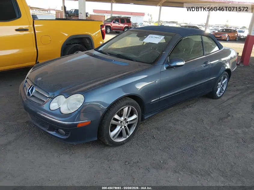 2006 Mercedes-Benz Clk 350 VIN: WDBTK56G46T071572 Lot: 45079093