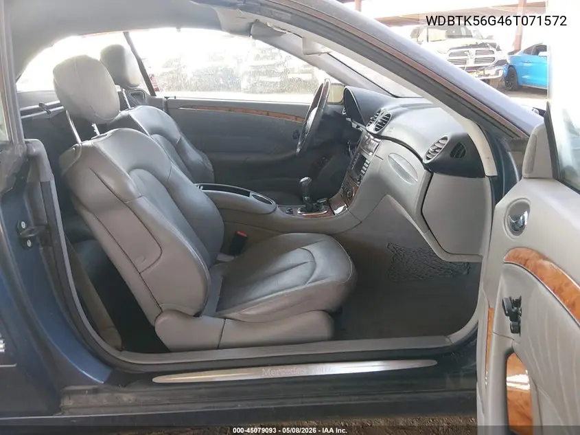 2006 Mercedes-Benz Clk 350 VIN: WDBTK56G46T071572 Lot: 45079093