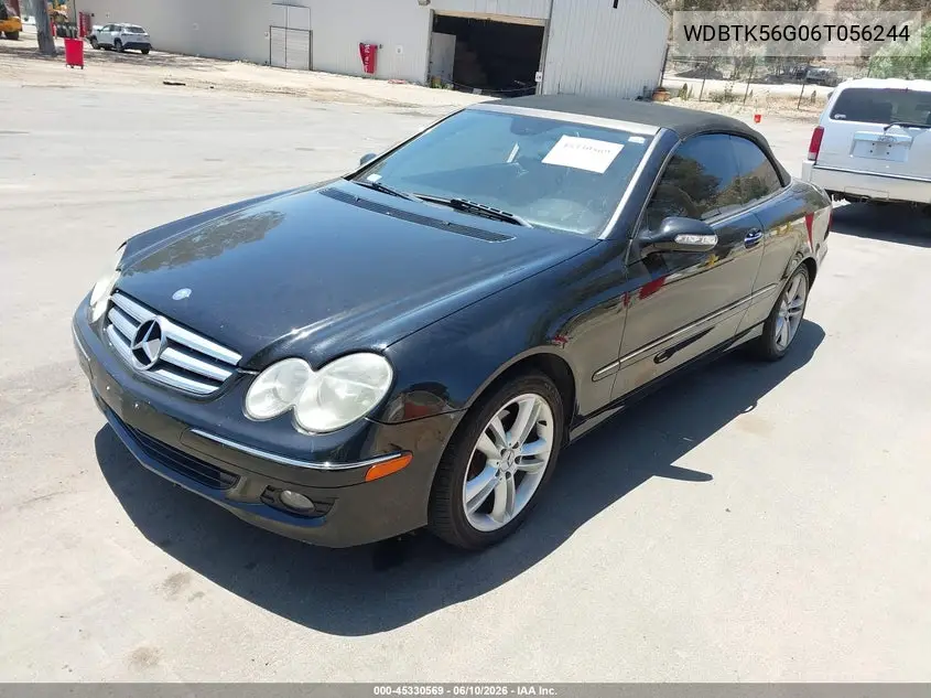 2006 Mercedes-Benz Clk 350 VIN: WDBTK56G06T056244 Lot: 45330569
