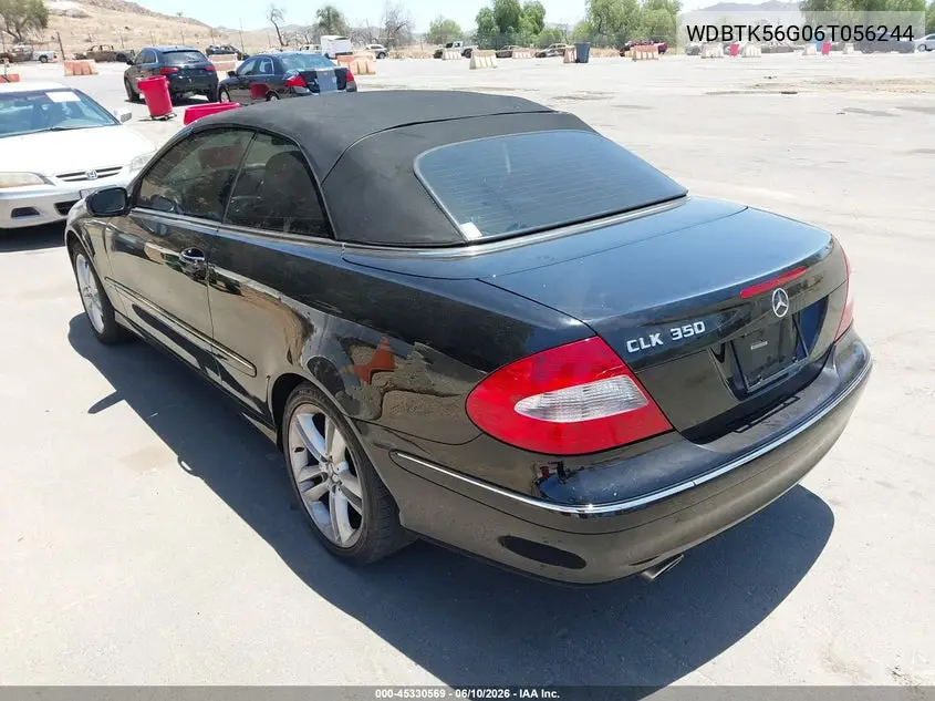 2006 Mercedes-Benz Clk 350 VIN: WDBTK56G06T056244 Lot: 45330569