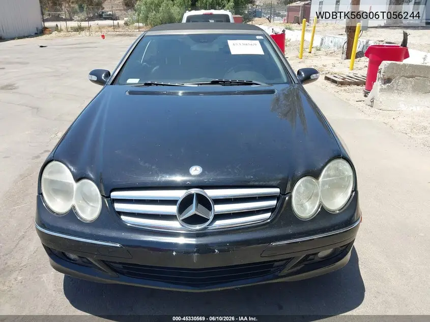 2006 Mercedes-Benz Clk 350 VIN: WDBTK56G06T056244 Lot: 45330569