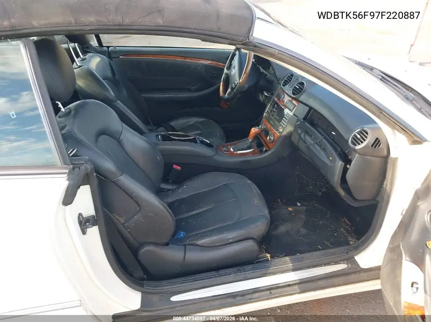 2007 Mercedes-Benz Clk 350 VIN: WDBTK56F97F220887 Lot: 44734097