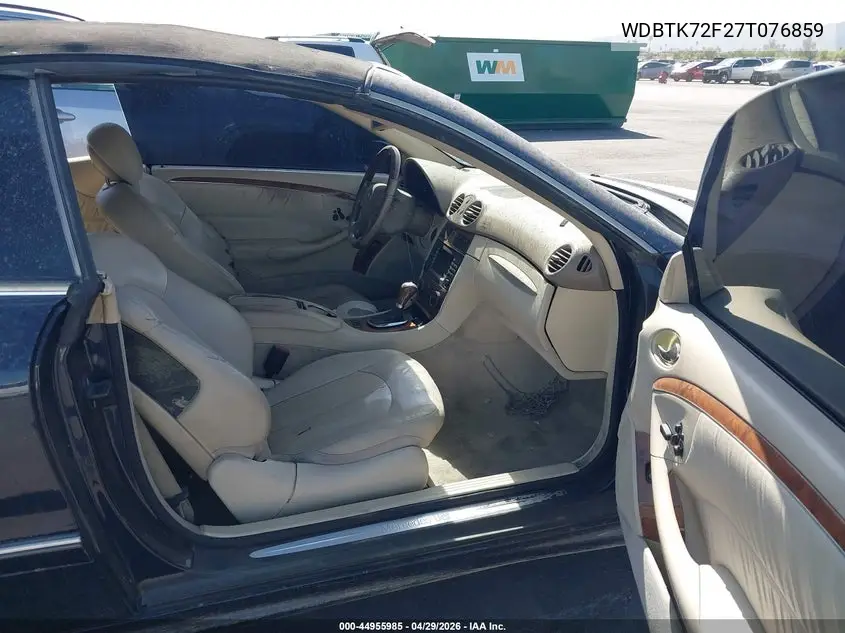 2007 Mercedes-Benz Clk 550 VIN: WDBTK72F27T076859 Lot: 44955985