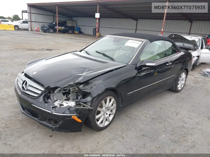 2007 Mercedes-Benz Clk 350 VIN: WDBTK56GX7T075935 Lot: 45254448