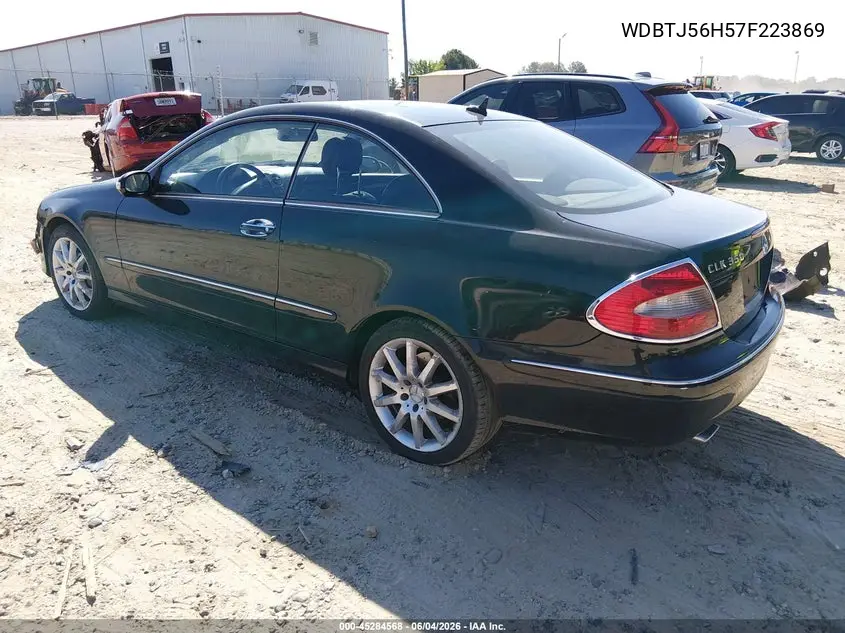 2007 Mercedes-Benz Clk 350 VIN: WDBTJ56H57F223869 Lot: 45284568