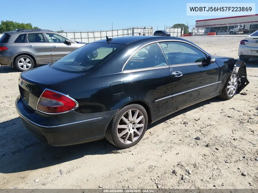2007 Mercedes-Benz Clk 350 VIN: WDBTJ56H57F223869 Lot: 45284568