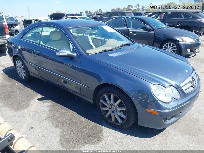2007 Mercedes-Benz Clk 350 VIN: WDBTJ56H27F232612 Lot: 45360274
