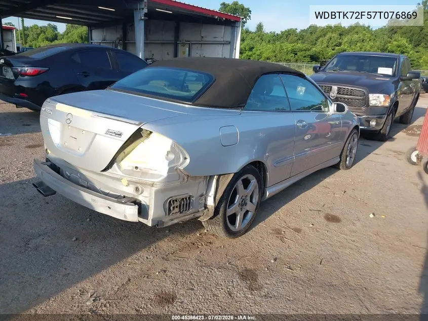 2007 Mercedes-Benz Clk 550 VIN: WDBTK72F57T076869 Lot: 45366423