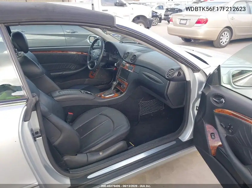 2007 Mercedes-Benz Clk 350 VIN: WDBTK56F17F212623 Lot: 45376406