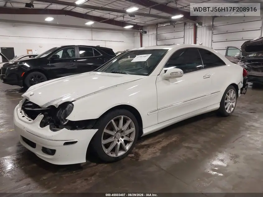 2007 Mercedes-Benz Clk 350 VIN: WDBTJ56H17F208916 Lot: 45503407
