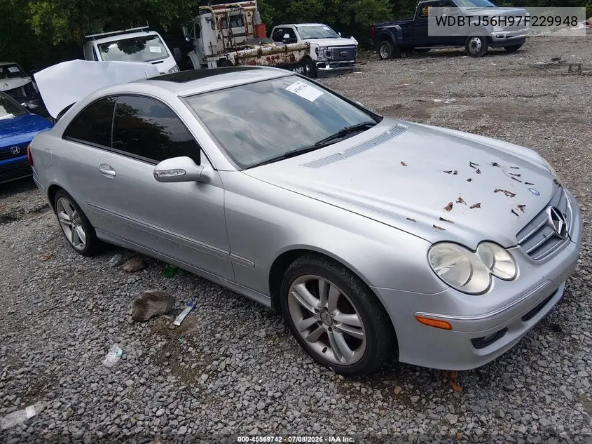 2007 Mercedes-Benz Clk 350 VIN: WDBTJ56H97F229948 Lot: 45569742