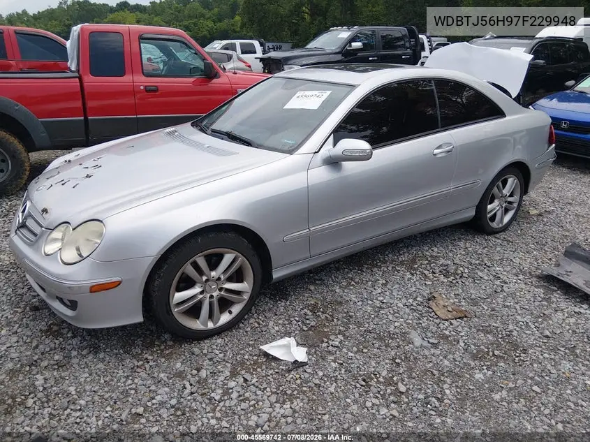 2007 Mercedes-Benz Clk 350 VIN: WDBTJ56H97F229948 Lot: 45569742
