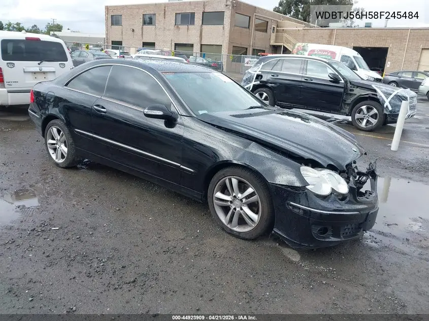 2008 Mercedes-Benz Clk 350 VIN: WDBTJ56H58F245484 Lot: 44923909