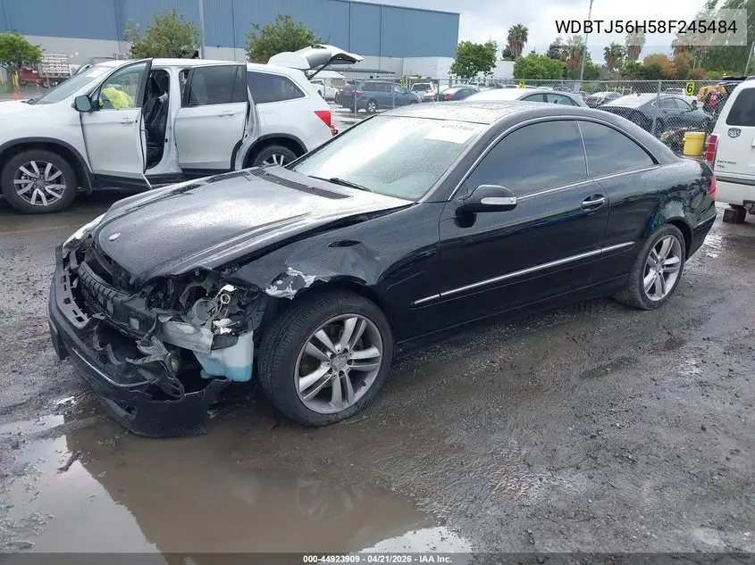 2008 Mercedes-Benz Clk 350 VIN: WDBTJ56H58F245484 Lot: 44923909