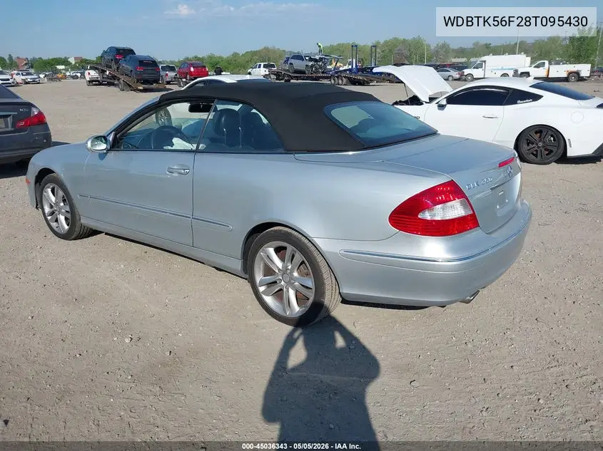 2008 Mercedes-Benz Clk 350 VIN: WDBTK56F28T095430 Lot: 45036343