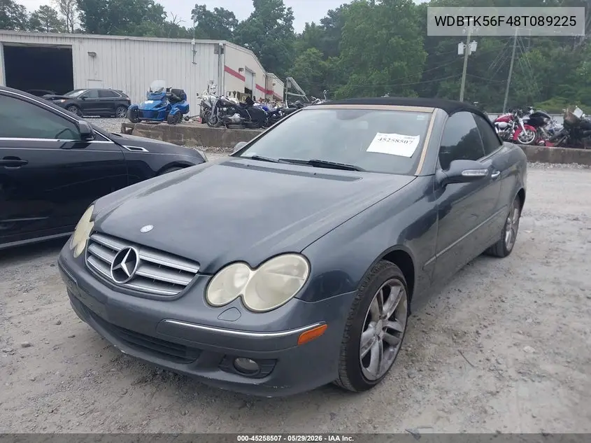 2008 Mercedes-Benz Clk 350 VIN: WDBTK56F48T089225 Lot: 45258507