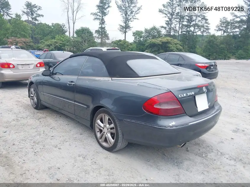 2008 Mercedes-Benz Clk 350 VIN: WDBTK56F48T089225 Lot: 45258507