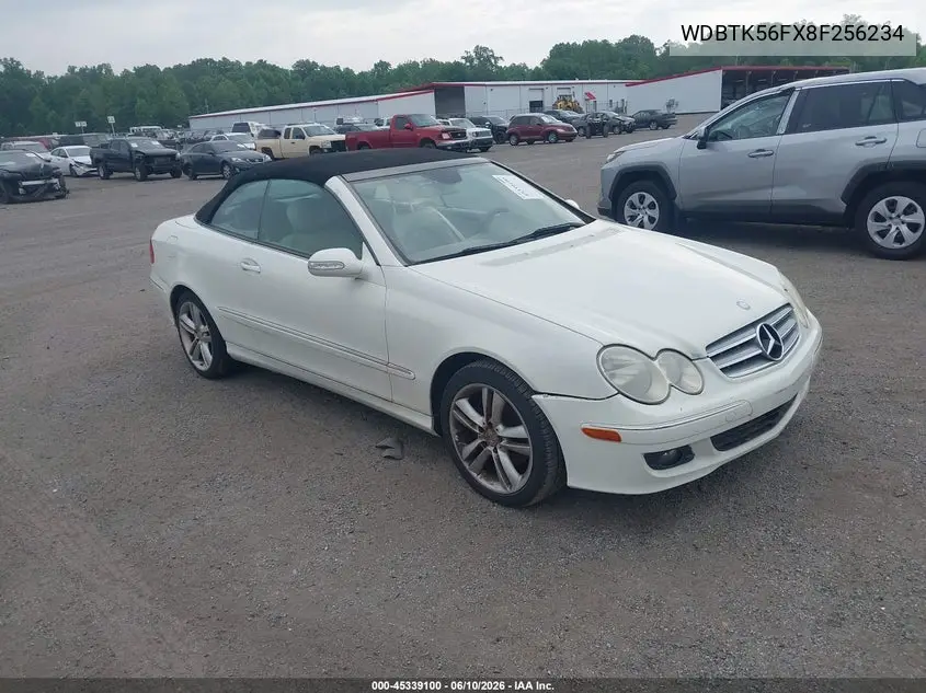 2008 Mercedes-Benz Clk 350 VIN: WDBTK56FX8F256234 Lot: 45339100