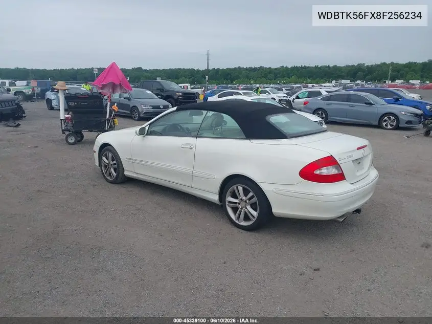 2008 Mercedes-Benz Clk 350 VIN: WDBTK56FX8F256234 Lot: 45339100