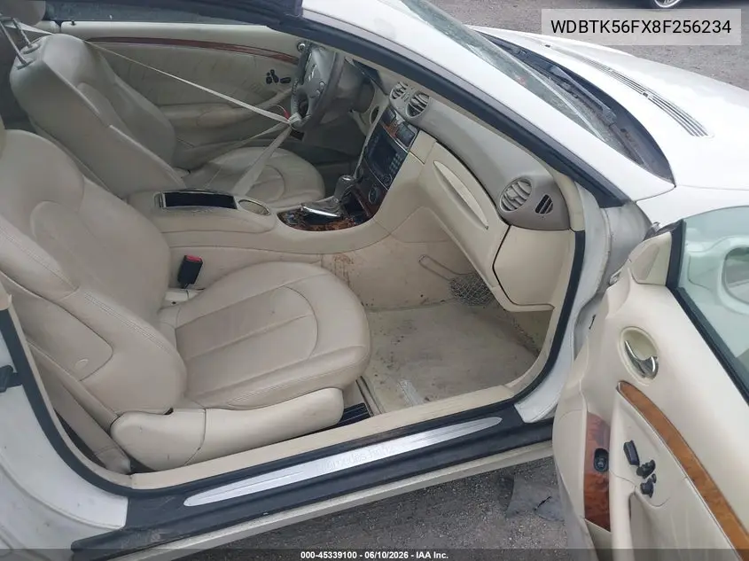 2008 Mercedes-Benz Clk 350 VIN: WDBTK56FX8F256234 Lot: 45339100