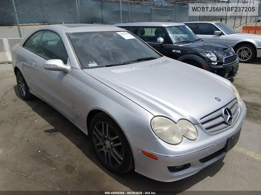 2008 Mercedes-Benz Clk 350 VIN: WDBTJ56H18F237205 Lot: 45508264