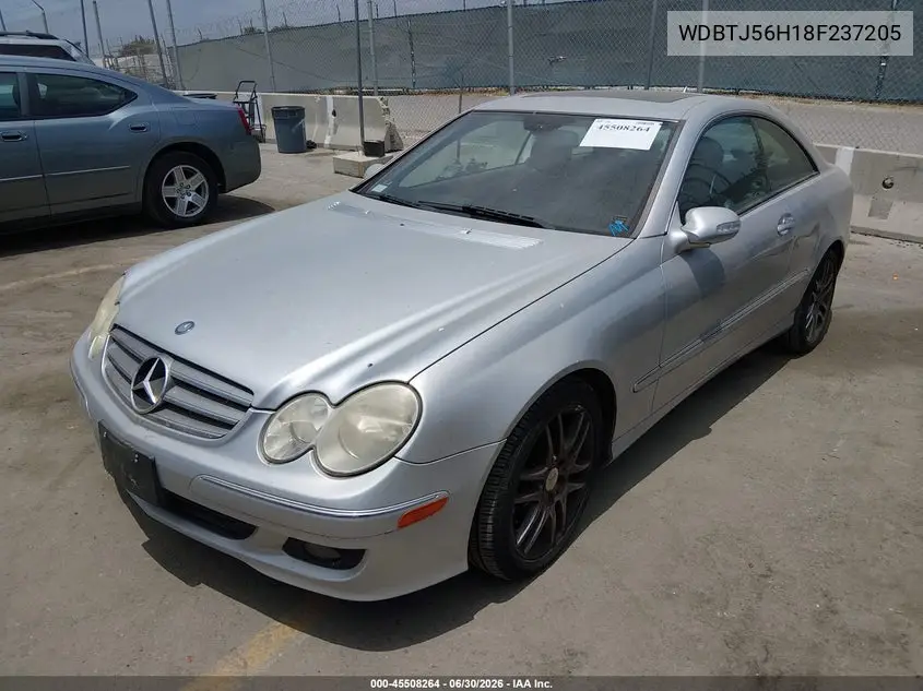 2008 Mercedes-Benz Clk 350 VIN: WDBTJ56H18F237205 Lot: 45508264