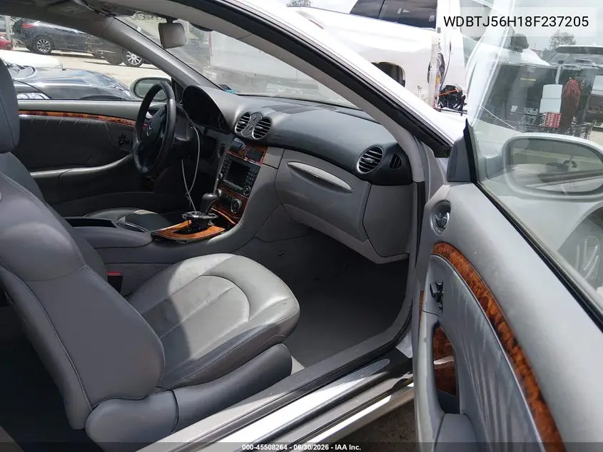 2008 Mercedes-Benz Clk 350 VIN: WDBTJ56H18F237205 Lot: 45508264