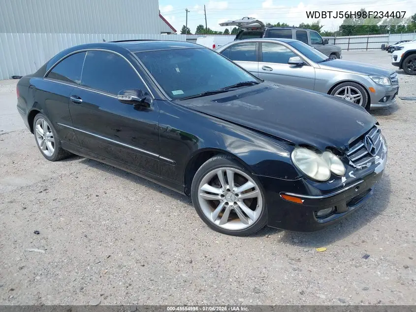2008 Mercedes-Benz Clk 350 VIN: WDBTJ56H98F234407 Lot: 45554996