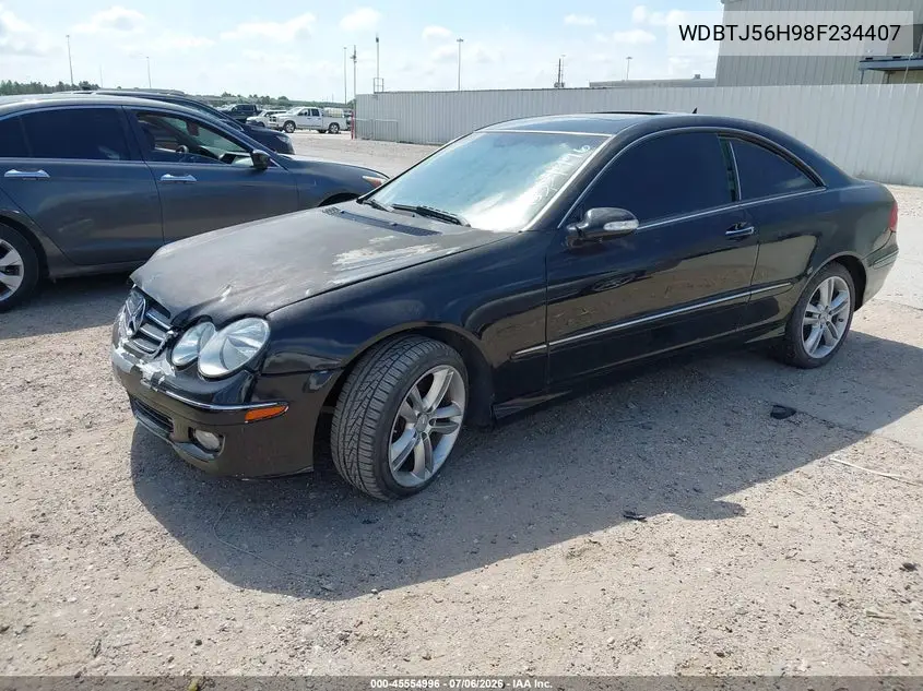2008 Mercedes-Benz Clk 350 VIN: WDBTJ56H98F234407 Lot: 45554996