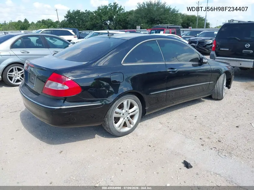 2008 Mercedes-Benz Clk 350 VIN: WDBTJ56H98F234407 Lot: 45554996