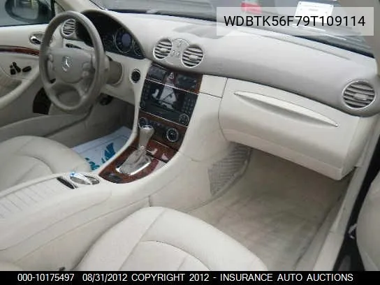 2009 Mercedes-Benz Clk350 VIN: WDBTK56F79T109114 Lot: 10175497