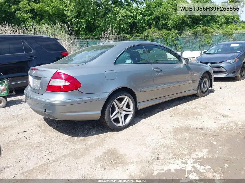 2009 Mercedes-Benz Clk 350 VIN: WDBTJ56H39F265556 Lot: 45262541